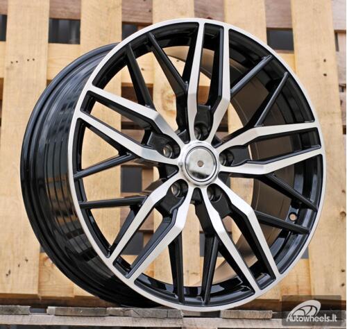 Ratlankis R18x8  5X112  ET  52  66.6  HF5230  (YF0492)  Black Polished (MB)  For MER  (Z7)  (HYBRID FORGED V-Class/Vito 1050kg)