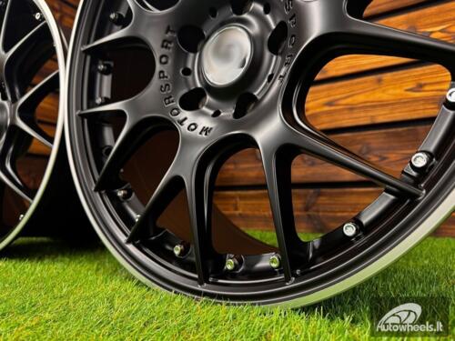 Ratlankis R18x8  5X120  ET  34  72.6  IN0278  Black Half Matt+Polished Lip (BLHMPL)  For RACIN  (Z5)  (BBS Motorsport Style)