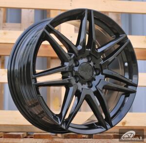 Ratlankis R18x8  5X112  ET  52  66.6  YF7075  Black (BL)  For MER  (Z7)  (HYBRID FORGED V-Class/Vito 1075kg)