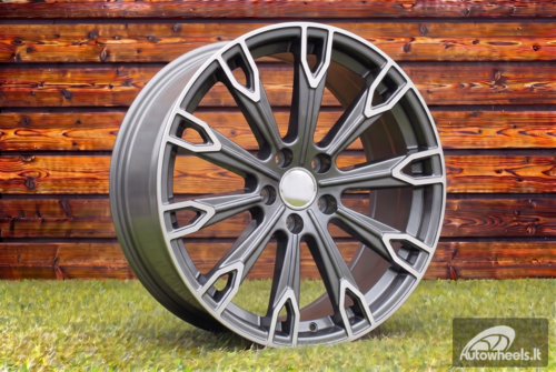 Ratlankis R19x8.5  5X112  ET  25  66.5  H1069  Grey Polished (MG)  For AUD  (K4)  (Dark)