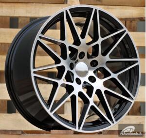 Ratlankis R19x9.5  5X120  ET  40  72.6  B5167  (XF023)  Black Polished (MB)  For BMW  (K4)  (HYBRID FORGED Rear+Front)