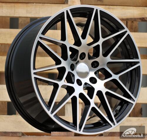 Ratlankis R19x9.5  5X120  ET  40  72.6  B5167  (XF023)  Black Polished (MB)  For BMW  (K4)  (HYBRID FORGED Rear+Front)