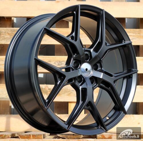 Ratlankis R20x8.5  5X130  ET  35  66.5  B1696  Black Half Matt (BLHM)  For AUD  (Z1)  (Q6 E-TRON (Front+Rear))