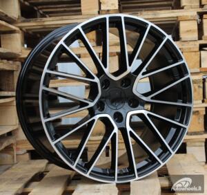 Ratlankis R21x9.5  5X130  ET  46  71.6  FE179  (HP704F)  Black Polished (MB)  For PORCH  (Z3)  (HYBRID FORGED Rear+Front)