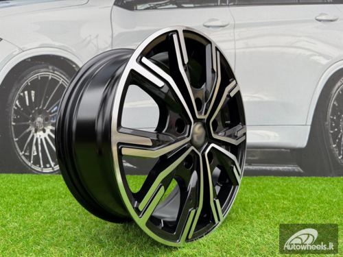 Ratlankis R17x7  5X112  ET  51  66.6  6408  Black Polished (MB)  For MER  (L1)  (HYBRID FORGED (max 1250kg))