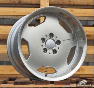Ratlankis R17x7.5  5X112  ET  25  66.6  BK632  Silver+Polished Lip (SP)  For MER  (R)  (REDGE ENGRAVE)