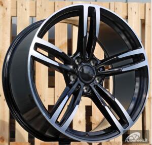 Ratlankis R19x8.5  5X120  ET  34  72.6  BK855  (XE394)  Black Polished (MB)  For BMW  (K4)  (Rear+Front)