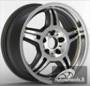 Ratlankis R17x8  5X120  ET  35  72.6  BK657  Silver+Polished Lip (SP)  For BMW  (R)