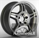 Ratlankis R17x8  5X120  ET  35  72.6  BK657  Silver+Polished Lip (SP)  For BMW  (R)