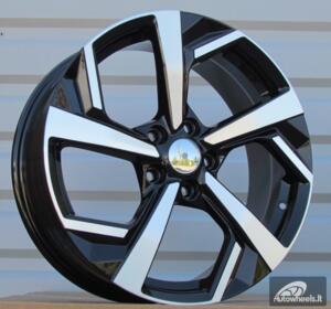 Ratlankis R18x7  5X114.3  ET  40  66.1  FE174  (IN3643F)  Black Polished (MB)  For NISS  (M)  (HYBRID FORGED)