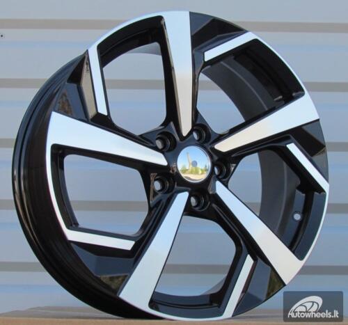 Ratlankis R18x7  5X114.3  ET  40  66.1  FE174  (IN3643F)  Black Polished (MB)  For NISS  (M)  (HYBRID FORGED)