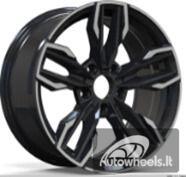 Ratlankis R16x7  5X120  ET  35  72.6  H581  Black Polished (MB)  For BMW  (M)