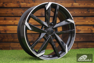 Ratlankis R16x7  5X108  ET  44  65.1  XE170  (BK5788)  Black Polished (MB)  For PEUG  (L2)