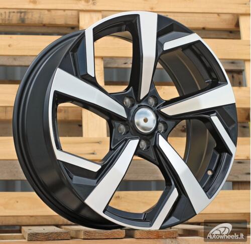 Ratlankis R17x7  5X114.3  ET  40  66.1  XE173  (FBX554)  Black Polished (MB)  For NISS  (M)  (HYBRID FORGED)