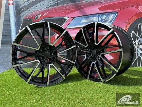 Ratlankis R21x9  5X112  ET  24  66.6  3S1284  (YF0469)  Black Polished (MB)  For BMW  (M)  (HYBRID FORGED Rear+Front)