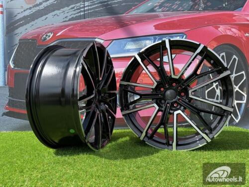 Ratlankis R21x9  5X112  ET  24  66.6  3S1284  (YF0469)  Black Polished (MB)  For BMW  (M)  (HYBRID FORGED Rear+Front)