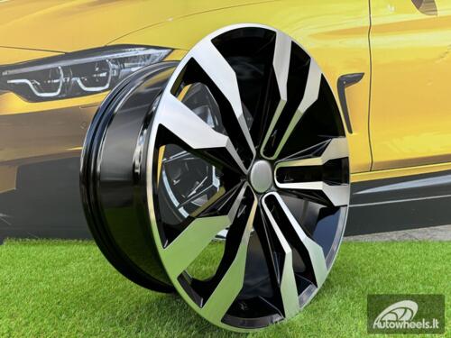 Ratlankis R20x8.5  5X112  ET  28  66.6  B5333  (IN5389)  Black Polished (MB)  For VW  (M)  (TOUAREG)