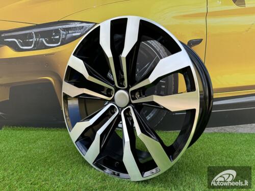 Ratlankis R20x8.5  5X112  ET  28  66.6  B5333  (IN5389)  Black Polished (MB)  For VW  (M)  (TOUAREG)