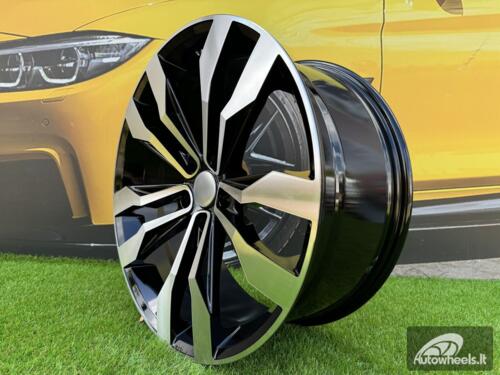 Ratlankis R20x8.5  5X112  ET  28  66.6  B5333  (IN5389)  Black Polished (MB)  For VW  (M)  (TOUAREG)
