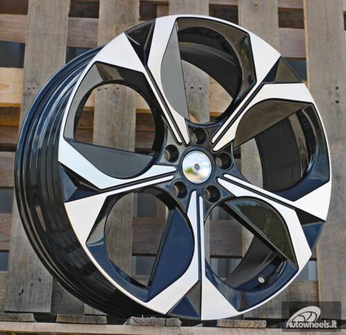 Ratlankis R20x8  5X112  ET  41  57.1  IN3653F  Black Polished (MB)  For SKODA  (M)  (HYBRID FORGED New Model)