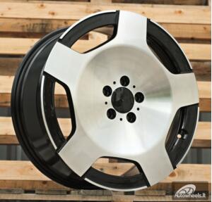 Ratlankis R17x7.5  5X112  ET  48  66.6  IN3518F  (XF263)  Black Polished (MB)  For MER  (D3)  (HYBRID FORGED V-Class/Vito)