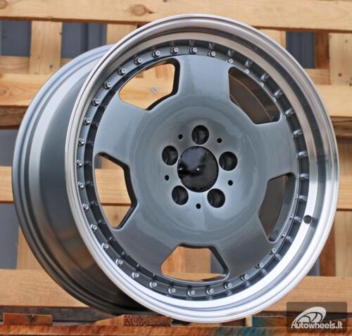 Ratlankis R18x8  5X112  ET  35  66.6  B5852  (FBX455)  Graphite+Polished Lip (GRPL)  For MER  (M)  (HYBRID FORGED MONOBLOCK Style Rear+Front)