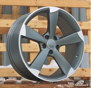 Ratlankis R19x8.5  5X112  ET  45  66.5  BK217  (FBX341)  Grey Polished Half Matt (MGHM)  For AUD  (P1)  (HYBRID FORGED)