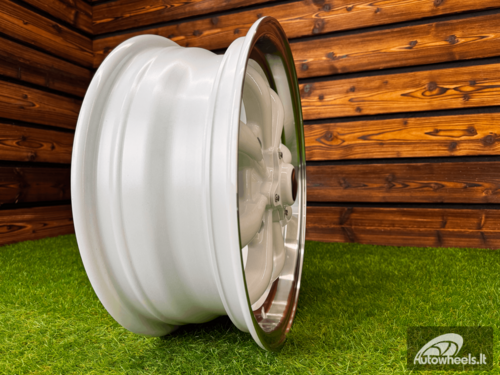 Ratlankis Beetle MK2 GT8 Style R15X5.5J 4X130 ET35  80.9 White Machine Lip ( For VW Beetle mk2, Porsche 914 ) 