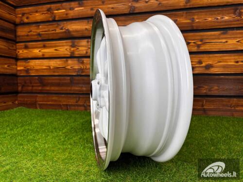 Ratlankis Beetle MK2 GT8 Style R15X5.5J 4X130 ET35  80.9 White Machine Lip ( For VW Beetle mk2, Porsche 914 ) 
