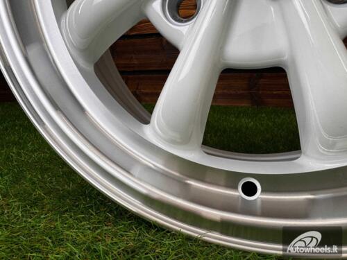 Ratlankis Beetle MK2 GT8 Style R15X5.5J 4X130 ET35  80.9 White Machine Lip ( For VW Beetle mk2, Porsche 914 ) 