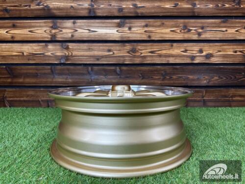 Ratlankis Beetle MK2 GT8 Style R15X5.5J 4X130 ET35  80.9 Gold Machine Lip ( For VW Beetle mk2, Porsche 914 )  