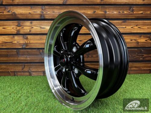 Ratlankis Beetle MK2 GT8 Style R15X5.5J 4X130 ET35  80.9 Black Machine Lip ( For VW Beetle mk2, Porsche 914 ) 