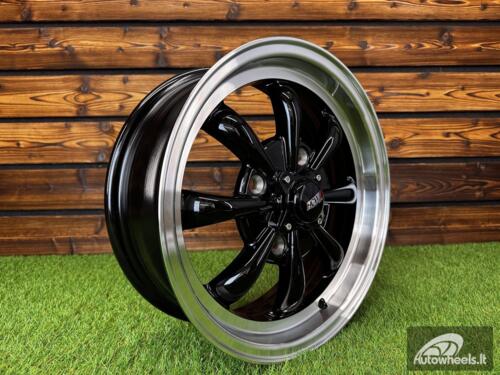 Ratlankis Beetle MK2 GT8 Style R15X5.5J 4X130 ET35  80.9 Black Machine Lip ( For VW Beetle mk2, Porsche 914 ) 
