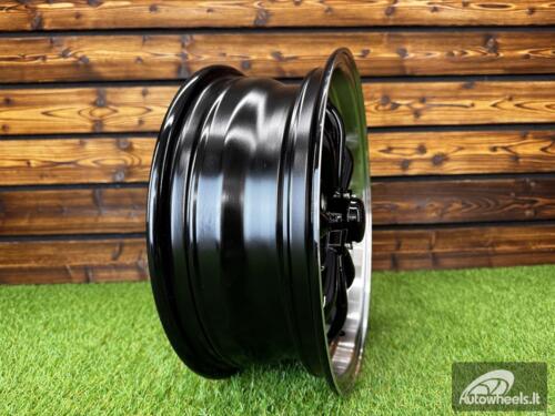 Ratlankis Beetle MK2 GT8 Style R15X5.5J 4X130 ET35  80.9 Black Machine Lip ( For VW Beetle mk2, Porsche 914 ) 
