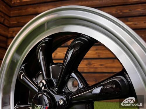 Ratlankis Beetle MK2 GT8 Style R15X5.5J 4X130 ET35  80.9 Black Machine Lip ( For VW Beetle mk2, Porsche 914 ) 