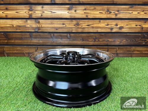 Ratlankis Beetle MK2 GT8 Style R15X5.5J 4X130 ET35  80.9 Black Machine Lip ( For VW Beetle mk2, Porsche 914 ) 