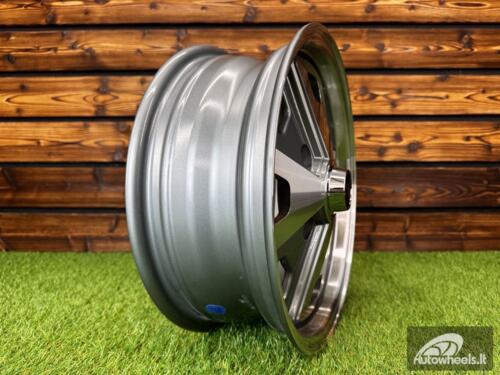 Ratlankis Beetle Baby Fuchs Style R15X5.5J 4X130 ET40 88.7 Gunmetal Machine Face ( For VW Beetle mk2, Porsche 914 ) 