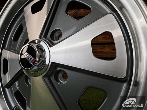 Ratlankis Beetle Baby Fuchs Style R15X5.5J 4X130 ET40 88.7 Gunmetal Machine Face ( For VW Beetle mk2, Porsche 914 ) 