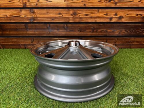 Ratlankis Beetle Baby Fuchs Style R15X5.5J 4X130 ET40 88.7 Gunmetal Machine Face ( For VW Beetle mk2, Porsche 914 ) 