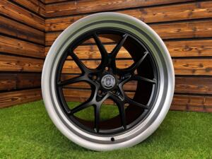 Ratlankis HRE Premium Mesh Performance R18X10.5J 5X112/5X114.3 ET12  73.1 Matt Black Machine Lip