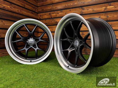 Ratlankis HRE Premium Mesh Performance R18X10.5J 5X112/5X114.3 ET12  73.1 Matt Black Machine Lip