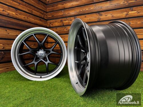 Ratlankis HRE Premium Mesh Performance R18X10.5J 5X112/5X114.3 ET12  73.1 Matt Black Machine Lip