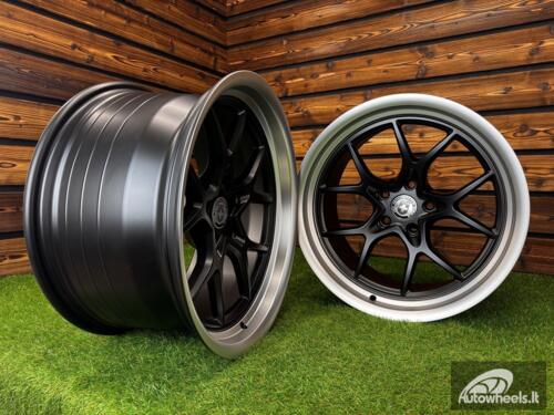 Ratlankis HRE Premium Mesh Performance R18X10.5J 5X112/5X114.3 ET12  73.1 Matt Black Machine Lip