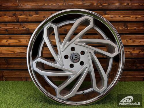 Ratlankis Luxxx LE10 | R20x10.5J 5X115 ET28 73.1 Silver Brushed Face Milled/Stainless Steel Lip 