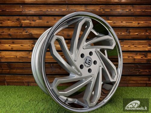 Ratlankis Luxxx LE10 | R20x10.5J 5X115 ET28 73.1 Silver Brushed Face Milled/Stainless Steel Lip 