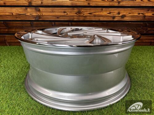 Ratlankis Luxxx LE10 | R20x10.5J 5X115 ET28 73.1 Silver Brushed Face Milled/Stainless Steel Lip 