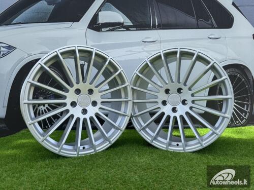 Ratlankis | R21x9 5X112 ET 30 66.6 HX010 Silver Shining (SS) For HAXER (Z7) (Rear+Front) AKC
