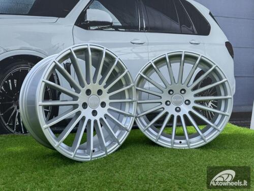 Ratlankis | R21x9 5X112 ET 30 66.6 HX010 Silver Shining (SS) For HAXER (Z7) (Rear+Front) AKC
