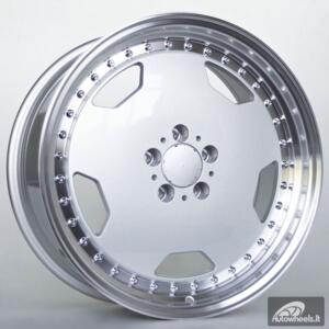 Ratlankis Faust 8,5X19 5X112 ET35 66,6 Silver Machine Lip