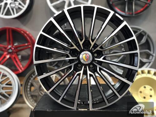 Ratlankis R20x10 5X112 ET 41 66.6 B5569 Black Polished (MB) For BMW (K4) (Rear+Front) AKC
